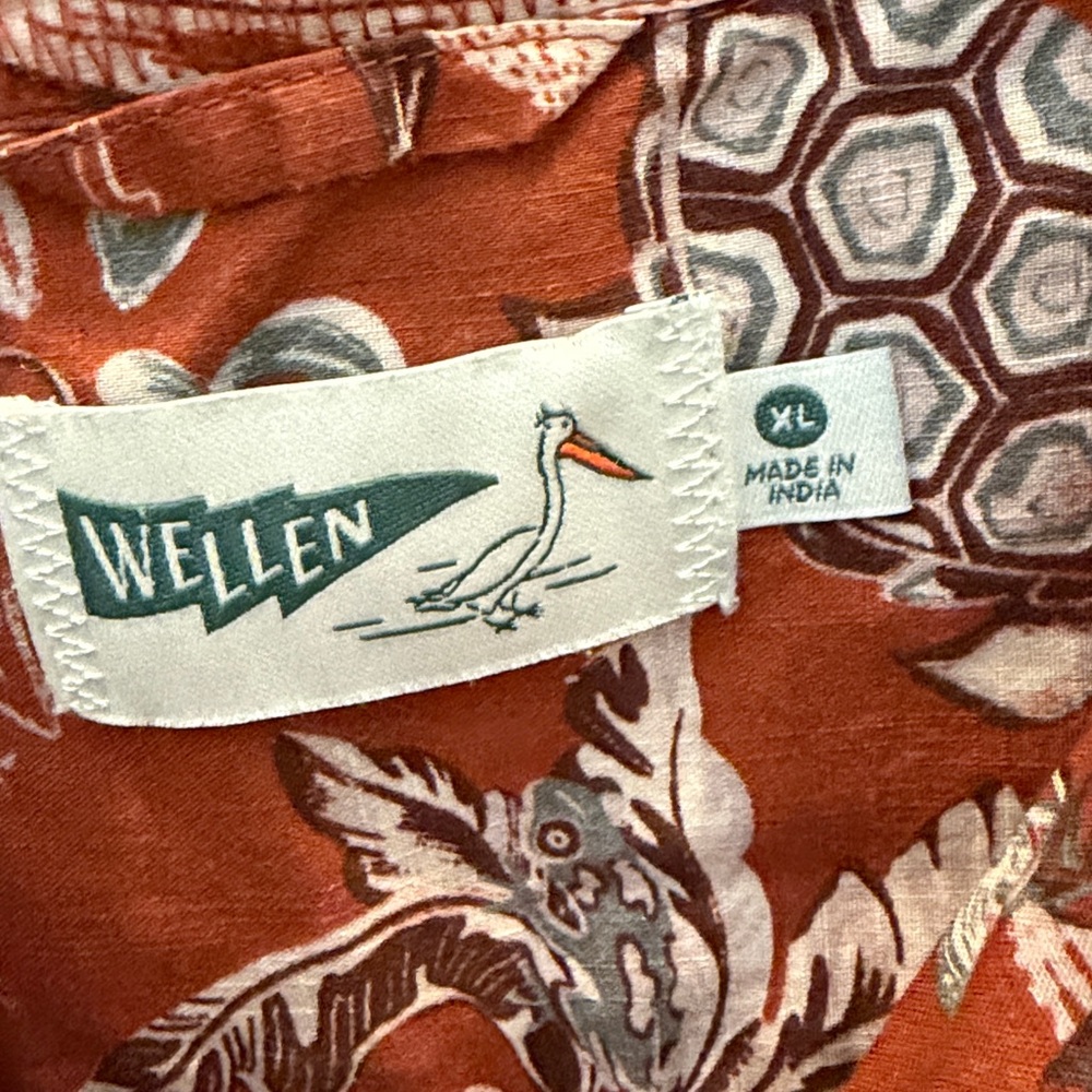 Wellen Camp Collar Short Sleeve Shirt XL - Picture 4 of 8